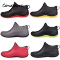thumbnail image 2 of Comemore Women Winter Rubber Boots PVC Water Shoes Fashion Men Rain Shoe Autumn Warm Kitchen Work Boots Big Size 44 45, 2 of 5