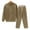 Brown, variant on Pyhlmscde Women's Solid Sweatshirt Suits Sets, Sweatsuits for Women, Women Fall Clothes, Two Piece Sets for Women