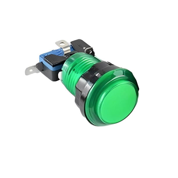 Cateissary Botones de juego de 10 piezas, tamaño compacto, ahorro de espacio, instalación práctica, interruptor brillante, pieza reemplazada Videojuegos y accesorios Verde