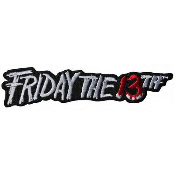 Friday the 13th Movie Name Logo 4" Wide Embroidered Patch