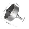 thumbnail image 2 of Unique Bargains Carbide Hole Cutter Drill Bit for Stainless Steel Alloy, 80mm, 2 of 4