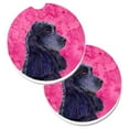 thumbnail image 1 of Pink Cocker Spaniel Set of 2 Cup Holder Car Coaster, 1 of 1