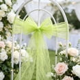 thumbnail image 6 of AUNVITO Chair Back Gauze Chair Back Decoration Lace Jacquard 7 x 108 Inch Chair Sash Bow Tie for Wedding Party Home Decoration Item, 6 of 6