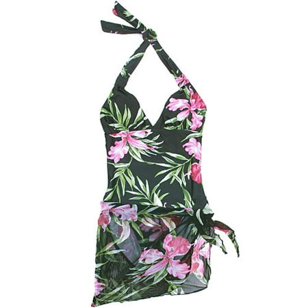 Anne Cole 16MO005 Solid Front Shirred Bandeau One-Piece Swimsuit