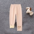 thumbnail image 4 of Hpgjzj Girls Winter Leggings Fleece Lined Basic Soft Cotton Stretchy Full Length Tights Pants for Toddler Kids, 4 of 7