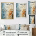 thumbnail image 4 of Designart "Orange Blue Maple Tree Glowing Embers VI" Floral & Botanical Floater Framed Wall Decor, 4 of 7