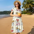 thumbnail image 4 of Balery Cute Bull Dog Pattern Womens Dresses Loose Short sleeve Sundresses Swimsuit Coverup 2025 Summer Casual Dress for Women - A-Line Swing Dress, 4 of 6