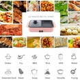 thumbnail image 4 of OhhGo Hot Pot with Grill,2 in 1 Indoor Non-Stick Electric Hot Pot and Frying Pan,Independent Temperature Control,Portable Multifunctional Smokeless Korean BBQ Grill for Indoor Outdoor Party, 4 of 12