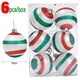 thumbnail image 3 of 6/24 piezas de adornos de bolas de Feliz Navidad, bolas pintadas para árbol de Navidad, colgantes para colgar, decoración para fiestas de Año Nuevo, suministros para festivales, 3 of 5