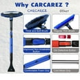 thumbnail image 4 of CarCarez 39" Extendable Ice Scraper & Snow Brush with Squeegee, Foam Grip, 270° Pivoting Brush Head for Car & SUV Windshield – Blue, 4 of 6