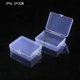 thumbnail image 5 of Caja de almacenamiento transparente de plástico cuadrado, contenedor de cuentas de joyería, caja de accesorios de herramientas de pesca, artículos pequeños, estuche organizador de artículos diversos, 5 of 5
