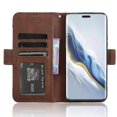 thumbnail image 3 of Funda de cuero para Honor Magic6 Pro 5G, funda con soporte y ranuras para varias tarjetas, marrón, rosa, estilo C Honor Magic6 Pro 5G, 3 of 5