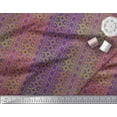 thumbnail image 3 of Soimoi Modal Satin Fabric Moroccan Damask Kaleidoscope Decor Fabric Printed Yard 42 Inch Wide, 3 of 3