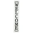 thumbnail image 3 of Mainstays 56"H White Outdoor Welcome Wood Garden Porch Sign Wall Pediment, 3 of 8