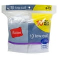 thumbnail image 4 of Hanes Ultimate mens Ultimate Low Cut Socks, 10-pack athletic socks, White, 6 12 US, 4 of 7