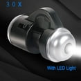 thumbnail image 3 of VONTER Universal 30X Zoom Bright LED Stereo Microscope Magnifier Clip-On Cell Phone Mobile Phone Camera Lens Compatible with Apple iPhone Samsung iPad, 3 of 5