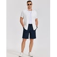 thumbnail image 4 of COOFANDY Mens Casual Shorts Classic Fit Chino Dress Shorts Lighweight Stretch Flat Front Golf Shorts with Pockets, 4 of 6
