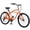 Orange, variant on 26 in Men's Beach Cruiser Bike,Shimano 7-Speed,White