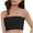 Black, variant on ZZwxWA Tube Tops for Womens Summer Crop Top Basic Casual Bandeau Going Out Strapless Short Shirt Solid Color Ladies Camisole