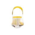 thumbnail image 3 of BLISSFUL STEP Women's Shoes Clear Wedge Heels Rhinestone Peep Toe Slingback Transparent Shoes Yellow 7, 3 of 9