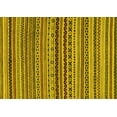 thumbnail image 1 of Ahgly Company Indoor Rectangle Abstract Yellow Modern Area Rugs, 7' x 9', 1 of 4