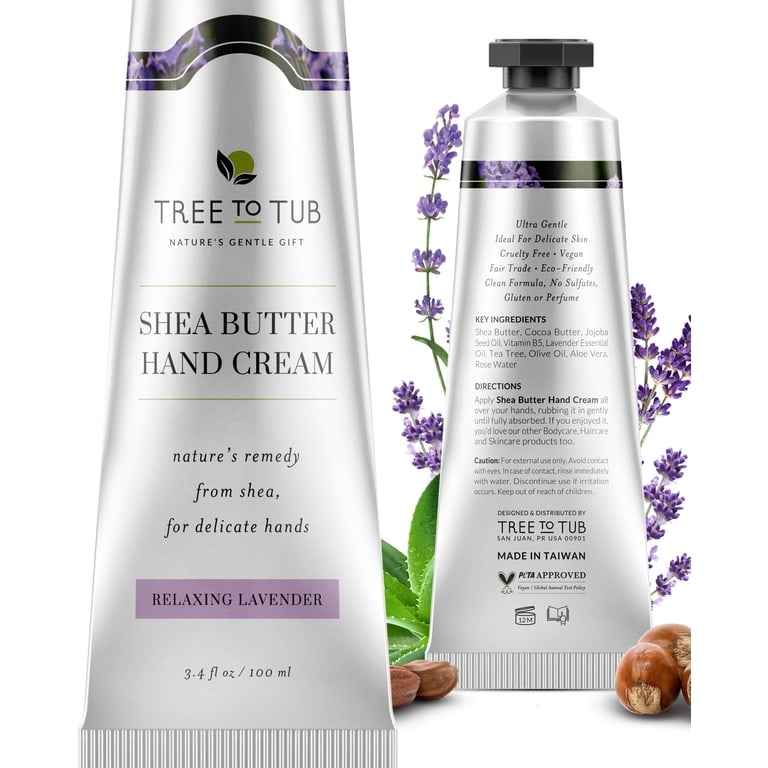 Tree To Tub Shea Butter Hand Cream, Lavender photo 1