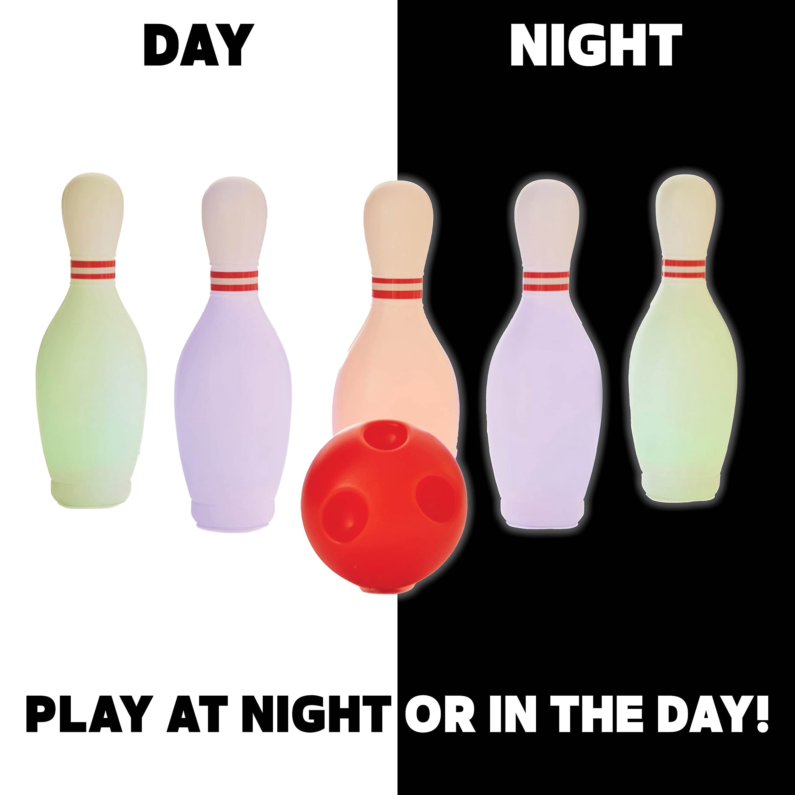Fenteer Kinder-Bowling-Set Aus Schaumstoff – Mit 6 Kegeln & Ball, Fördert Motorik & Farben Lernen