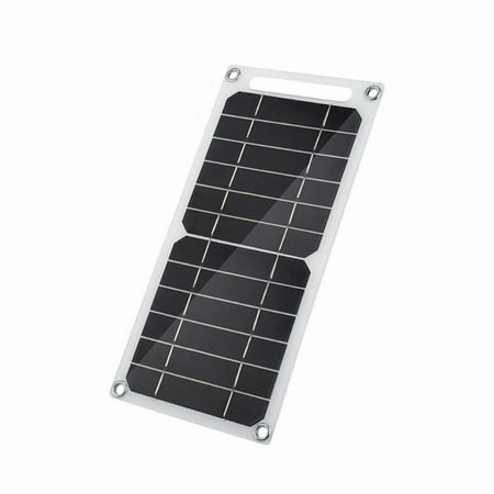 

ZAROYEAX 6W Solar Panel 5V Polysilicon Dual USB Flexible Portable Outdoor Solar Cell Car Boat Camping Hiking Mobile Phone Charger