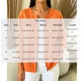 thumbnail image 3 of IUYRTFE Women's Waffle Knit Zip Up Cardigan Round Neck Long Sleeve Casual Jacket with Full Zipper Orange, 3 of 8