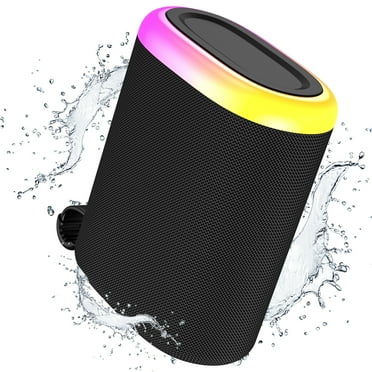 20W Portable Bluetooth Speaker with Stereo Sound, IPX7 Waterproof Wireless Speakers, 6 RGB LED Modes, Up to 40H Playtime, BT5.3, TWS Pairing, for Home/Bathroom/Party/Outdoor/Beach, Gift Ideals