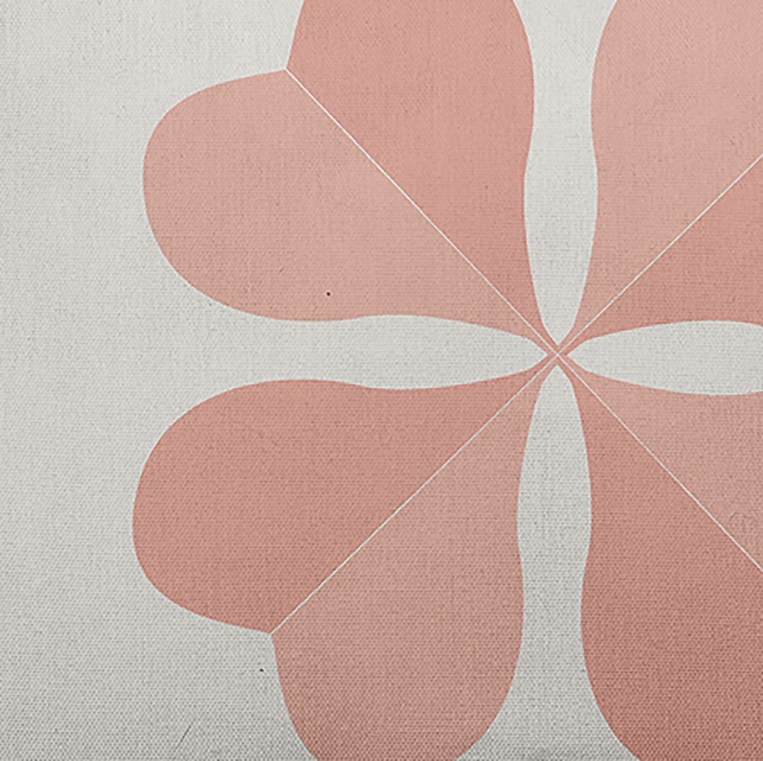 Simply Daisy 14 in x 20 in Modern and Contemporary Pink and White Floral Polyester Decorative Lumbar Pillow