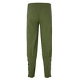 thumbnail image 4 of Riforla Cuff with Drawstrings Pants Solid Men's Ankle Pants Costume Banded Men's Pants Green XL, 4 of 9