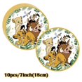 thumbnail image 4 of Nueva decoración para fiesta del Rey León Simba, plato de papel, servilletas, vasos, globos, suministros para eventos de baby shower con temática del Rey León, 4 of 5