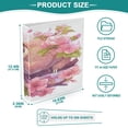 thumbnail image 5 of 3 Ring Binder 1.5 inch Round Rings with Interior Pockets Binders Organizer Office School 2Pack Sloth in Cherry Blossoms, 5 of 10