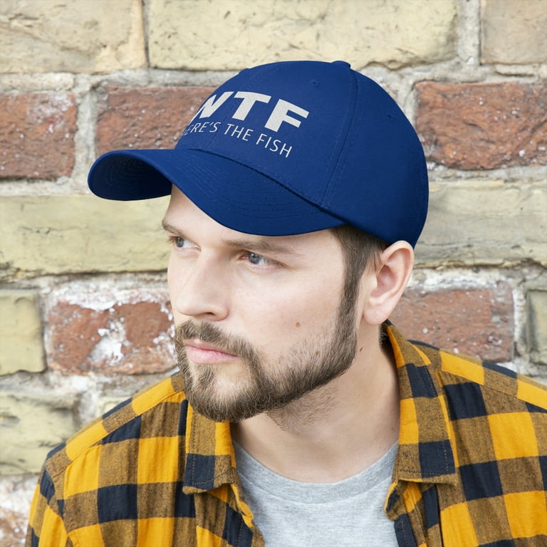 PositivePartyShop WTF Where's The Fish Hat, Adult Unisex, Size: One size, Blue