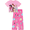 Disness Princess Pink, variant on Girls Short Sleeve Sleep Top and Pants Pajama Set, 2-Piece, Sizes 4-12