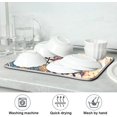 thumbnail image 7 of GZHJMY Absorbent Dishes Drainer/Rack Mat for Countertop Small Size 16 x 18in, Microfiber s Kitchen Counter Draining Pad Floral with Birds and Fantasy FlowersCoffee Mat, 7 of 7