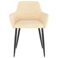 thumbnail image 2 of vidaXL Dining Chairs 2 pcs Cream Velvet, 2 of 5