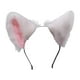 thumbnail image 3 of Diademas con orejas, accesorio para el cabello, lindo disfraz de fiesta de cosplay, diadema con orejas para el cabello blanco rosa, 3 of 9