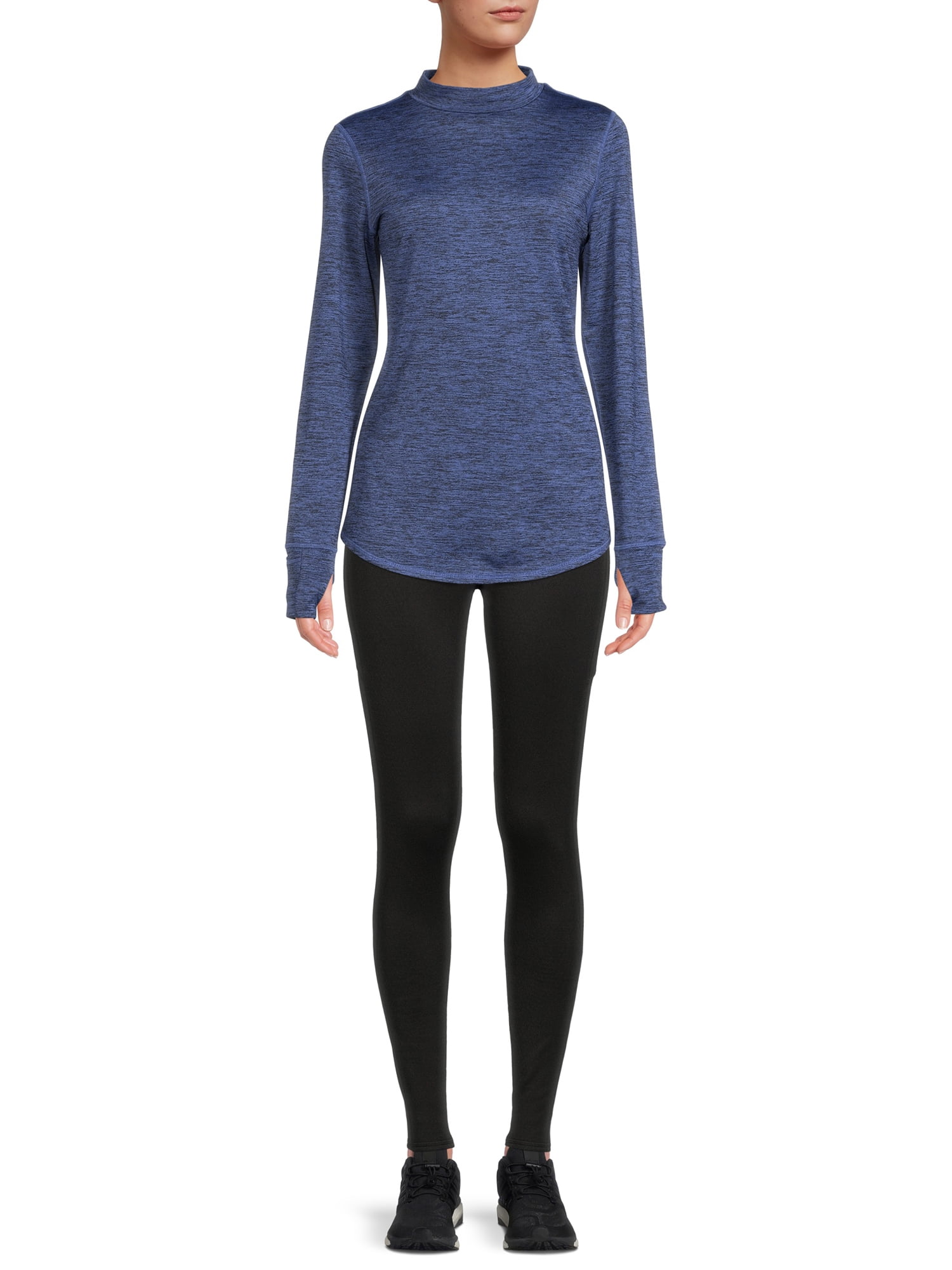 ClimateRight by Cuddl Duds Women's Warm Plush Warmth Mock Neck Base Layer Thermal Top, Sizes XS to 4X