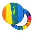 thumbnail image 2 of Naloa Rainbow Colored Round Bar Stool Cushion Cover 12-14 inch, Fits Kitchen, Office, Restaurant Chairs - 14 inch, 2 of 7