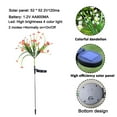 thumbnail image 2 of Luces solares para jardín, luces solares con forma de flores, luces solares con forma de flores para exteriores, luces solares decorativas a prueba de agua, 2 of 6