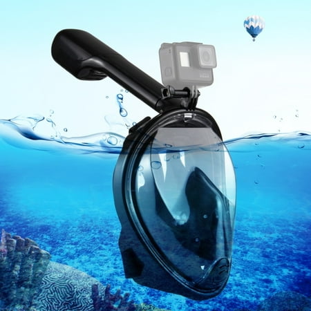 AMZER 220mm Tube Water Sports Diving Equipment Full Dry Snorkel Mask for GoPro NEW HERO /HERO6 /5 /5 Session /4 Session /4 /3+ /3 /2 /1, Xiaoyi and Other Action Cameras, L/XL