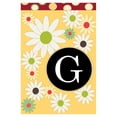 thumbnail image 1 of Toland Home Garden Floral Monogram G 12.5 x 18 Inch Decorative Spring Summer Flower Initial Garden Flag, 1 of 1