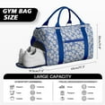 thumbnail image 5 of Daisy Womens Gym Tote Duffle Bag with Wet Pocket & Shoe Compartment, Floral Travel Duffel Bag Overnight Weekender Hospital Tote Girls Workout Carry on Bag with Luggage Sleeve, 5 of 6