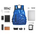 thumbnail image 4 of Disketp A Blue Glitter Mochila Ligera e Impermeable, Mochila de Día Resistente para Viajes, Senderismo y Uso Diario para Hombre y Mujer, 4 of 7