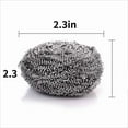 thumbnail image 3 of OFEFE 20 Pack Stainless Steel Wool Scrubber - Heavy Duty Scouring Pads for Kitchen, Grill, Oven, Pots & Pans - Rustproof & Reusable Cleaning Pads with Ergonomic Grip (2.3", Silver), 3 of 8