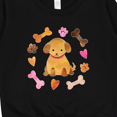 thumbnail image 3 of Inktastic Cute Puppy Valentine with Hearts and Bones Toddler Sweatshirt, 3 of 4