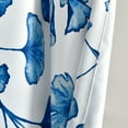 thumbnail image 6 of Lush Decor Farmhouse Ginkgo Leaf Light Filtering Window Curtain Panel Navy Single 52X842, 6 of 6
