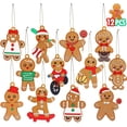 thumbnail image 1 of Adorno de Árbol de Navidad de Hombre de Jengibre-Grande G-12pcs Ormromra ZJWJ875-4, 1 of 6